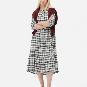 Check Midi Dress