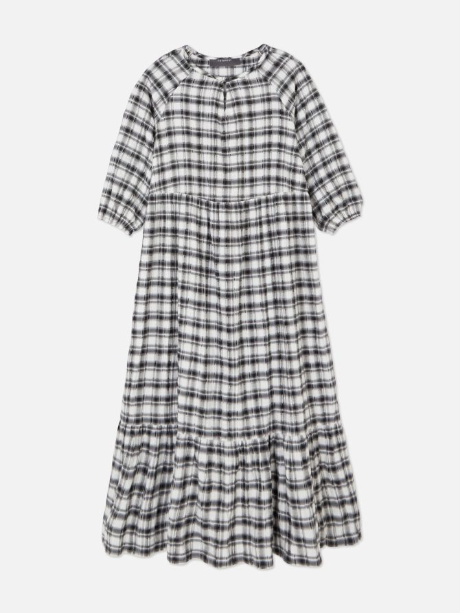 Check Midi Dress - Image 5