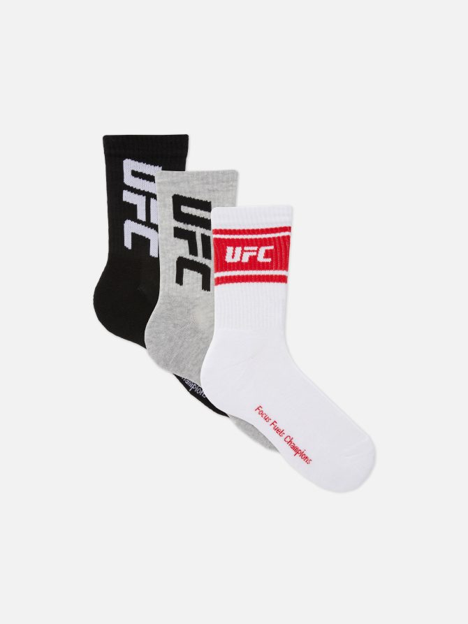 3-Pack UFC Sports Socks