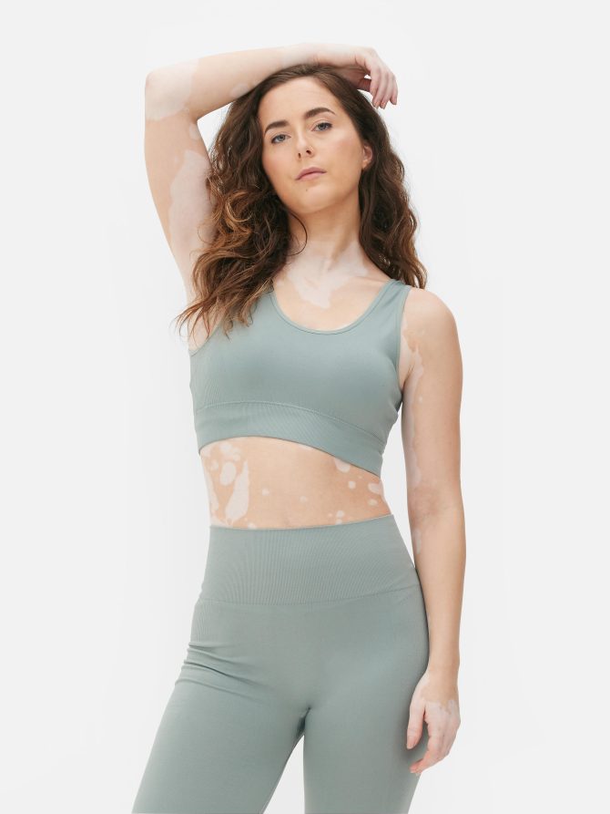 Gray Seamfree Sports Bra - Image 2