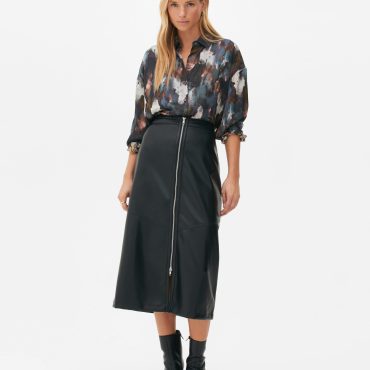 The Edit Abstract Print Blouse