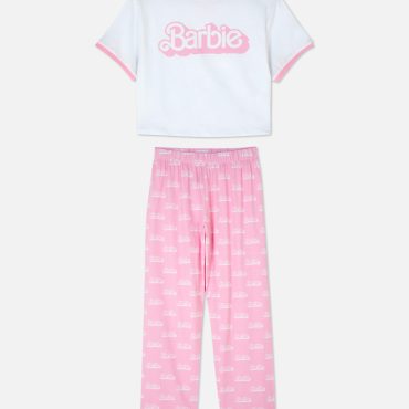 Women's Barbie Tipped Pajama Set