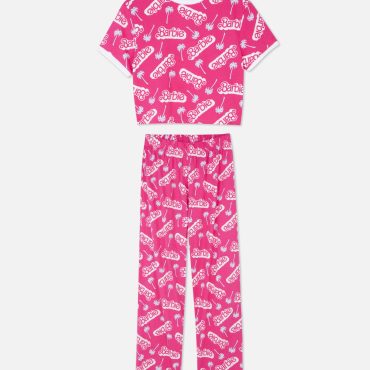 Women's Barbie Tipped Pajama Set