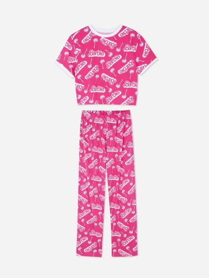 Women's Barbie Tipped Pajama Set