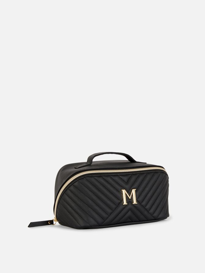 Faux Leather Initial Toiletry Bag - Image 2