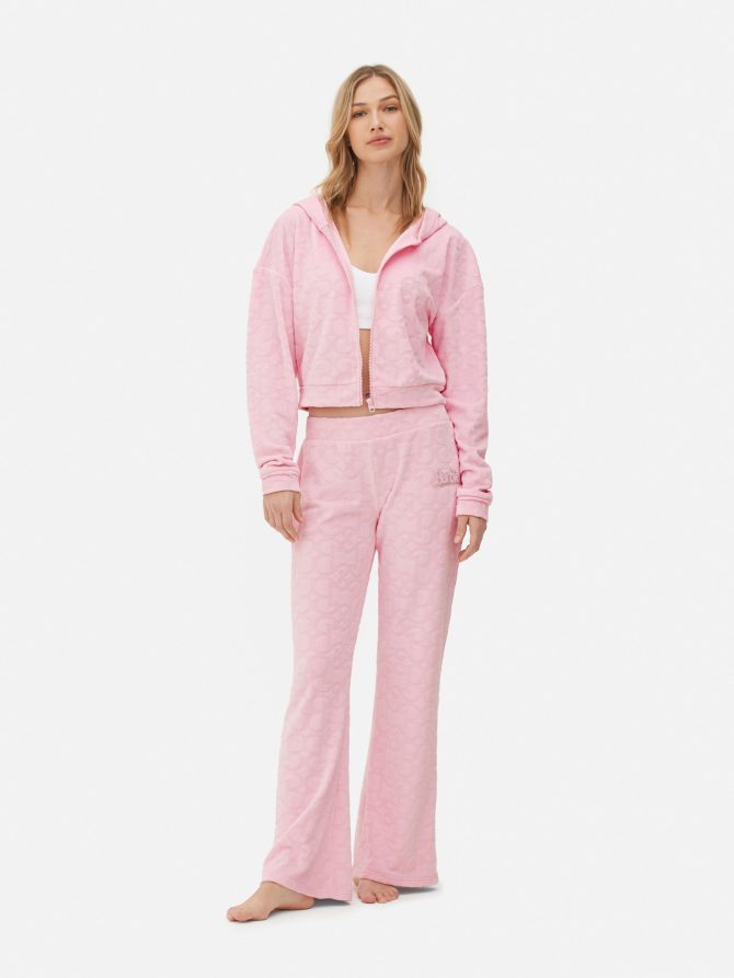 Women's Barbie The Movie Velour Zip Hoodie
