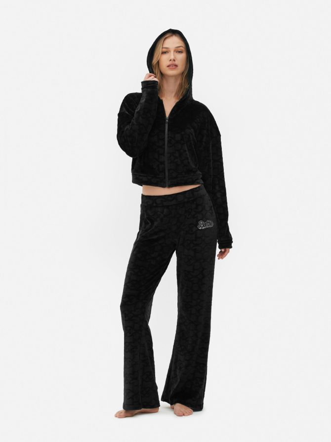 Women's Barbie The Movie Velour Zip Hoodie