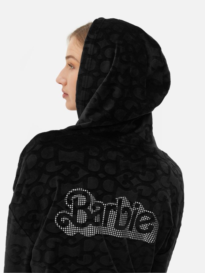 Women's Barbie The Movie Velour Zip Hoodie - Image 3