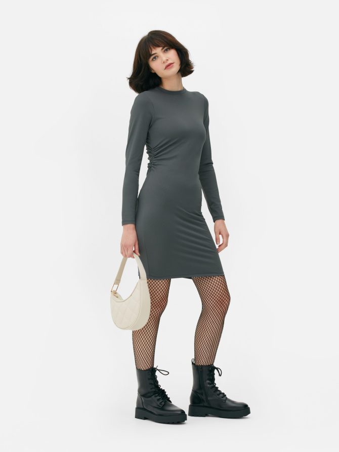 Ruched Side Mini Dress