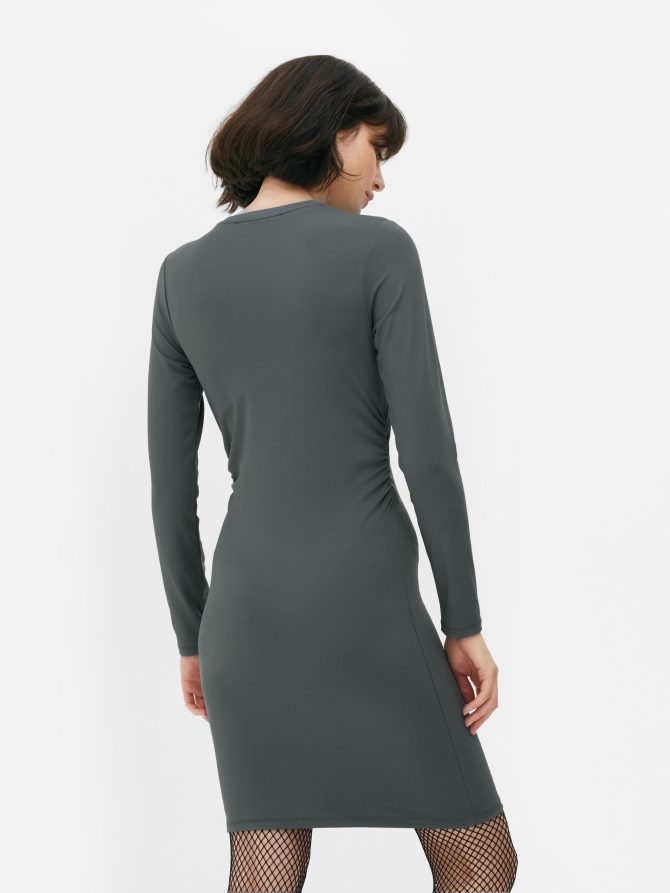 Ruched Side Mini Dress - Image 4
