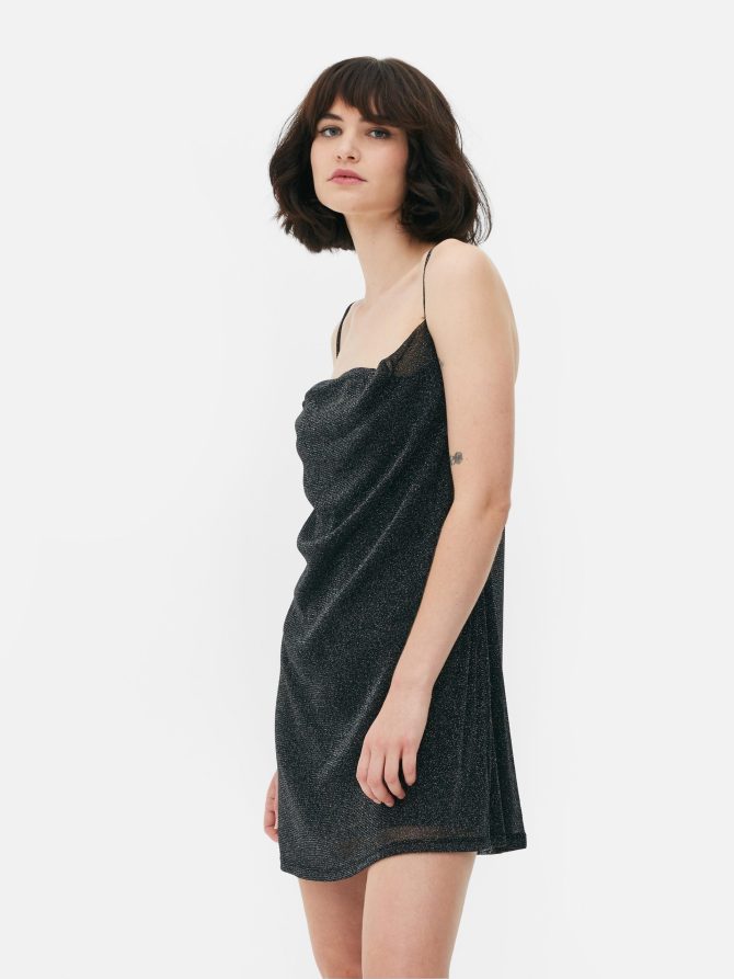 Mesh Sparkle Mini Dress - Image 2