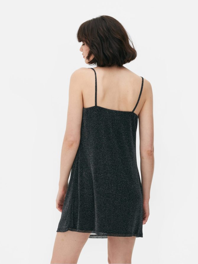Mesh Sparkle Mini Dress - Image 4