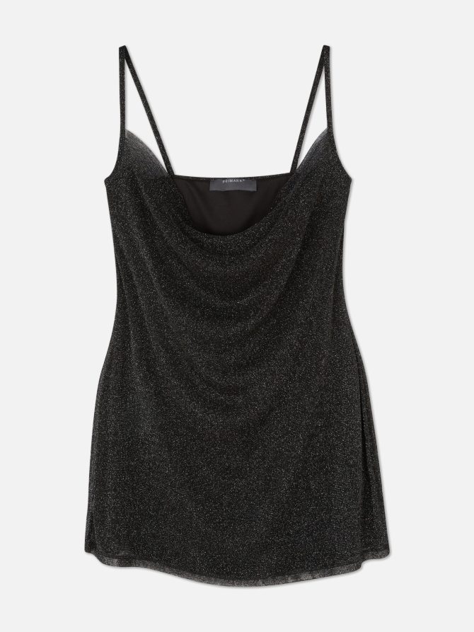 Mesh Sparkle Mini Dress - Image 5