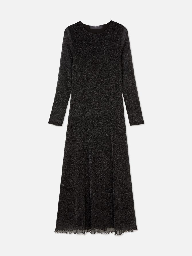 Glitter Mesh Midi Dress - Image 5