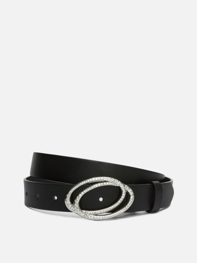 Rhinestone Buckle Belt