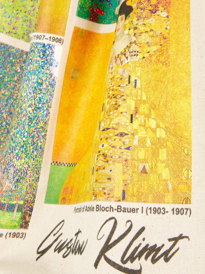 Gustav Klimt XL Canvas Bag - Image 3