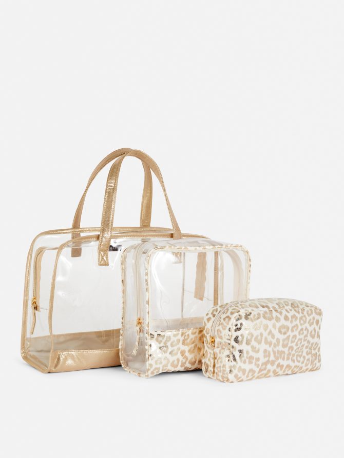 Leopard Print 3-in-1 Makeup Bag - Image 2