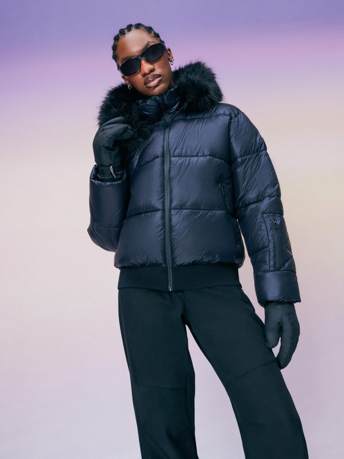 Faux Fur Hood Puffer Jacket