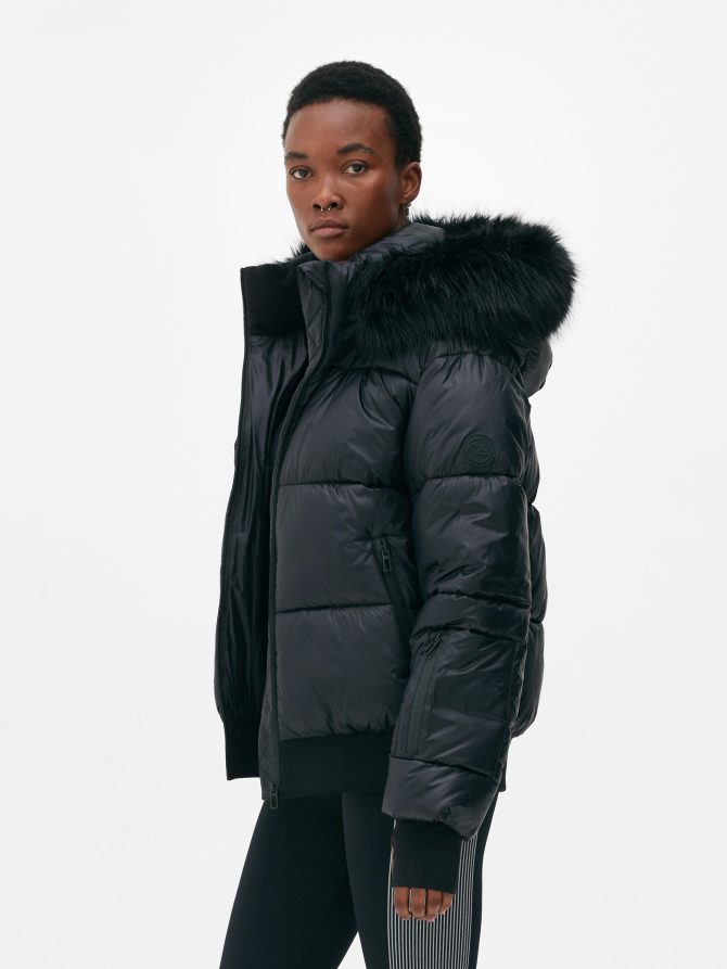 Faux Fur Hood Puffer Jacket - Image 3