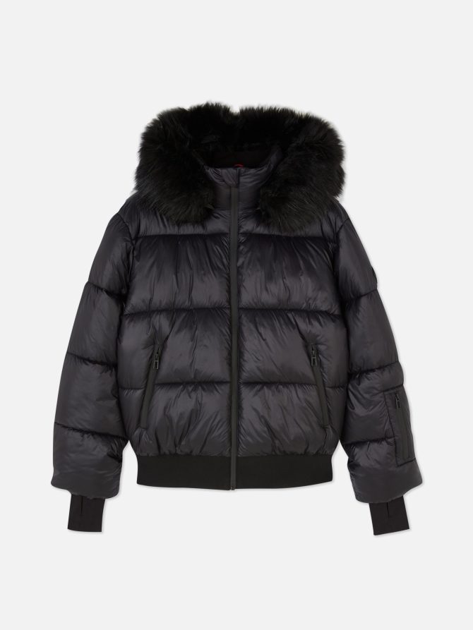 Faux Fur Hood Puffer Jacket - Image 6