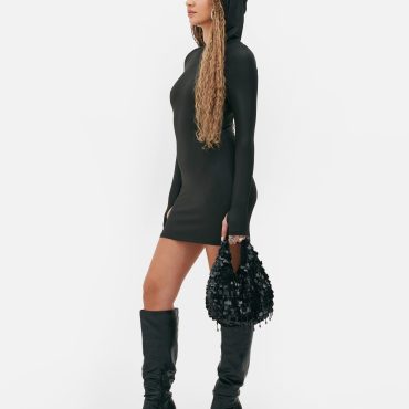 Rita Ora Hooded Mini Dress