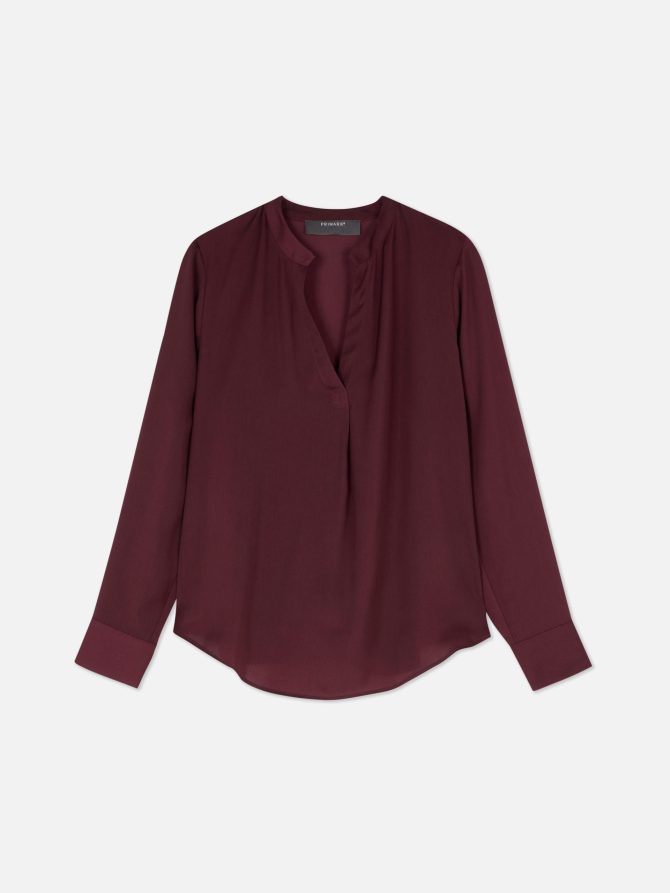 V-Neck Satin Blouse - Image 5
