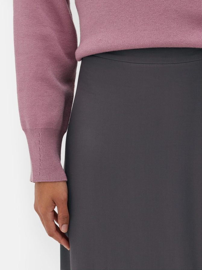Satin Midi Skirt - Image 3