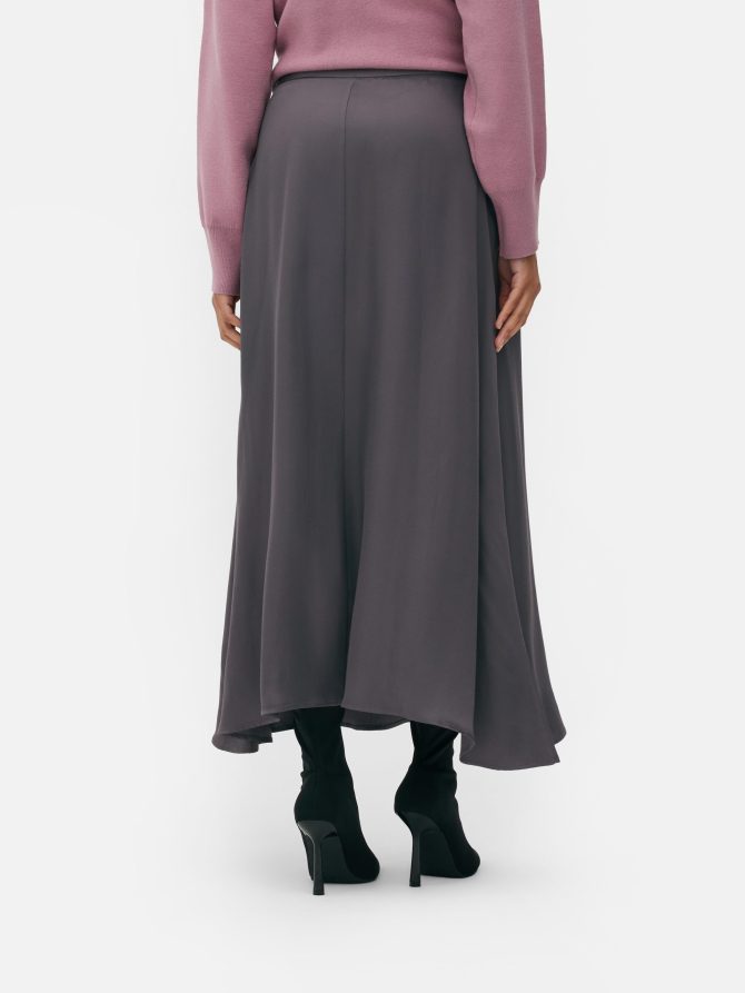 Satin Midi Skirt - Image 4