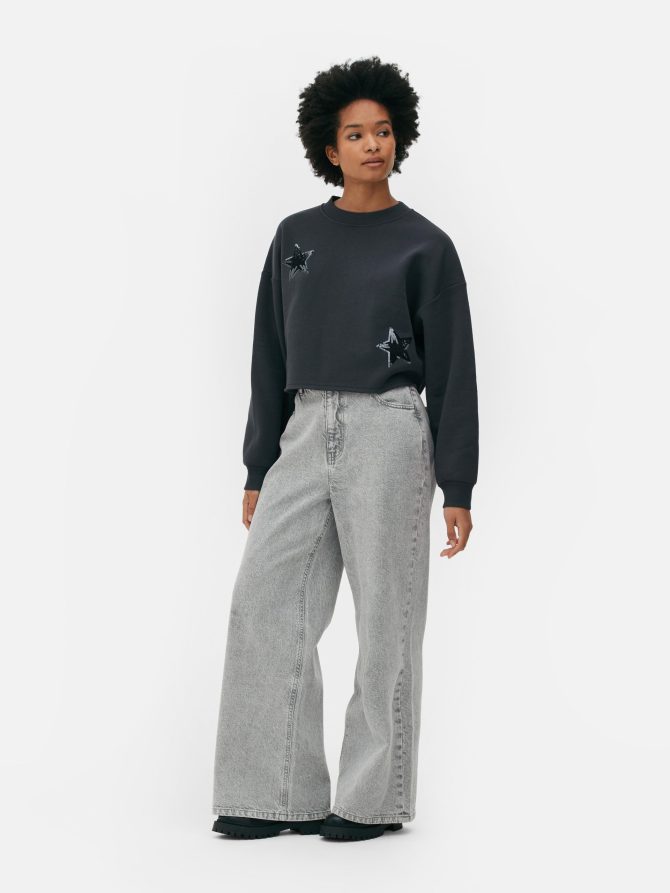 Sequin Star Sweater