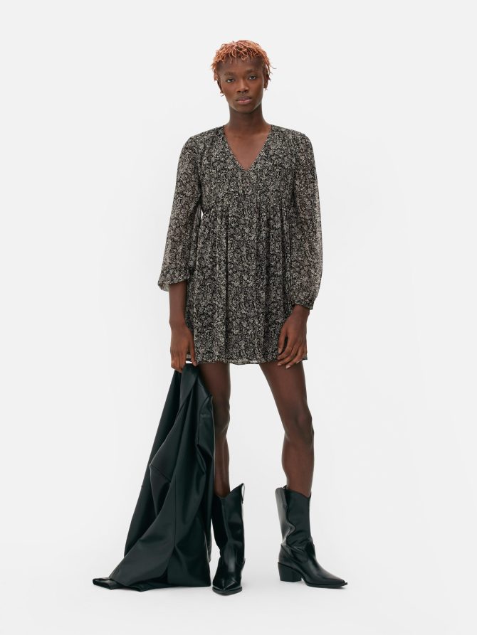 Chiffon Mini Dress