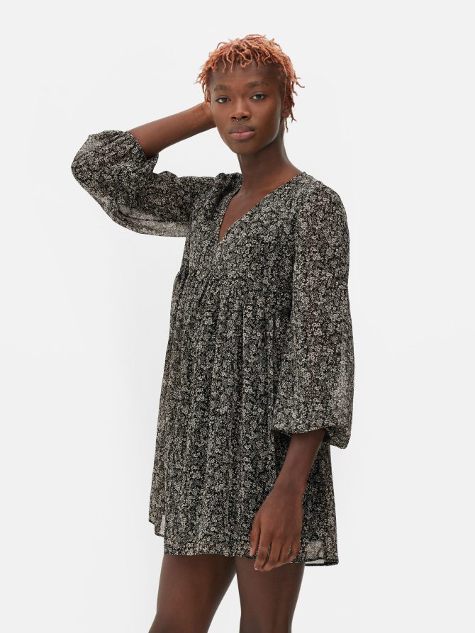 Chiffon Mini Dress - Image 2