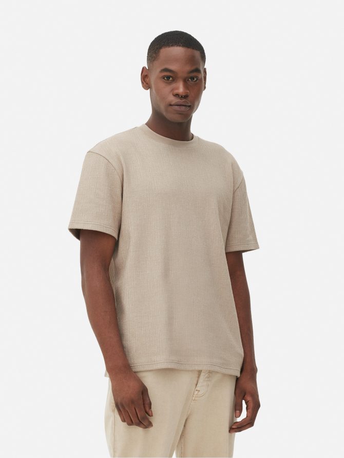 Textured Short Sleeve T-Shirt
