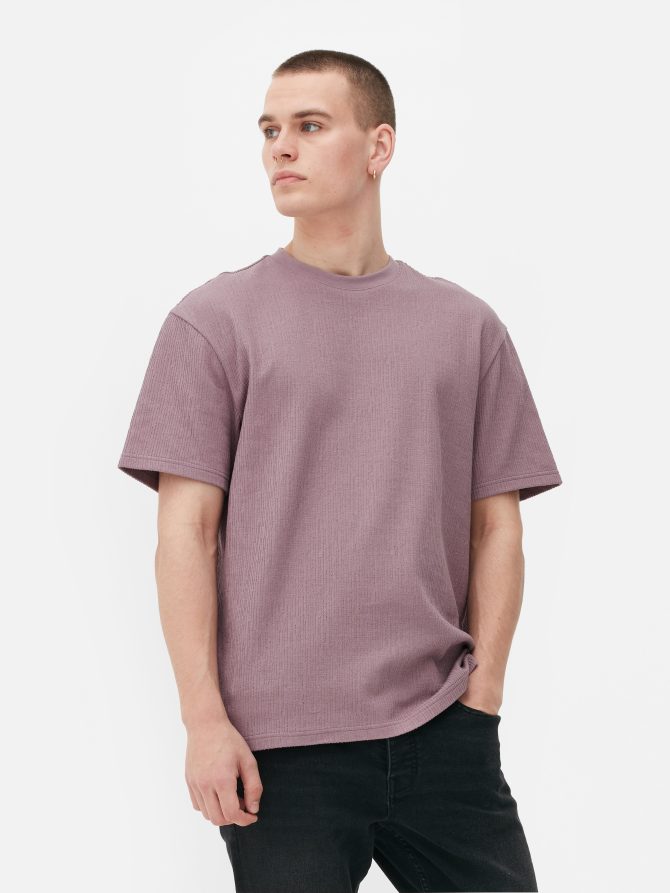 Textured Short Sleeve T-Shirt - Image 2
