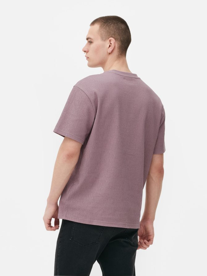 Textured Short Sleeve T-Shirt - Image 4