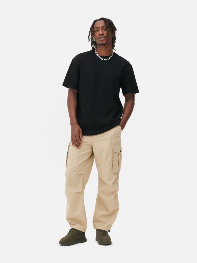 Textured Short Sleeve T-Shirt