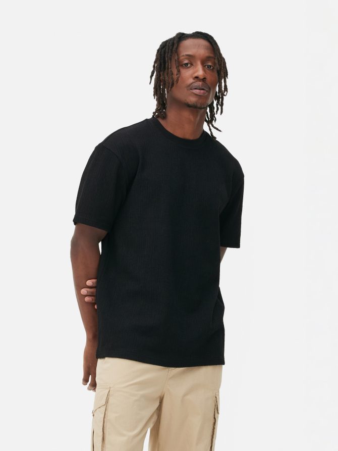 Textured Short Sleeve T-Shirt - Image 2