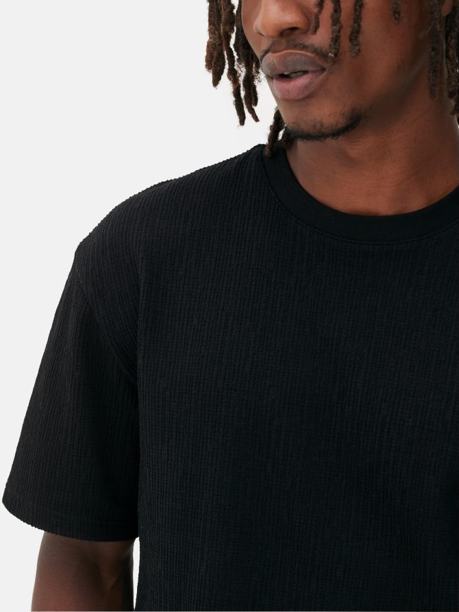 Textured Short Sleeve T-Shirt - Image 3