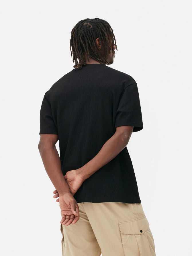 Textured Short Sleeve T-Shirt - Image 4