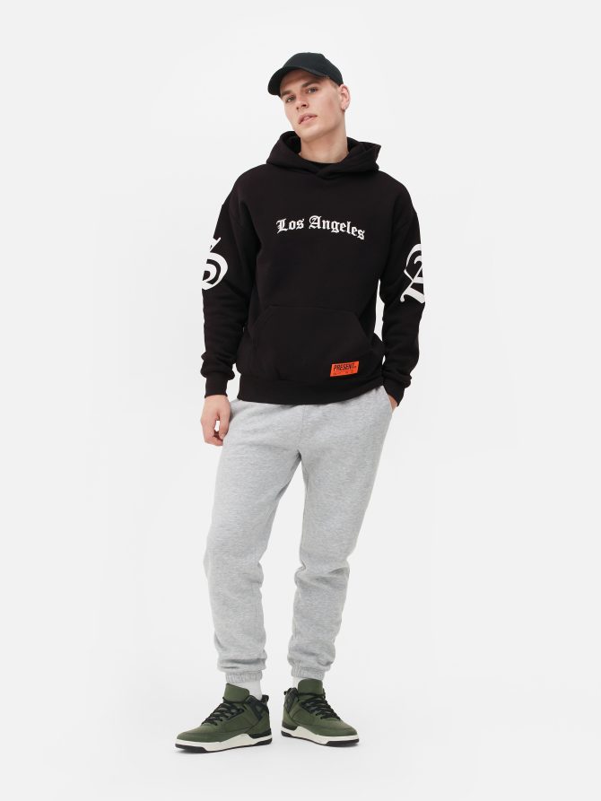 Gothic Los Angeles Print Hoodie