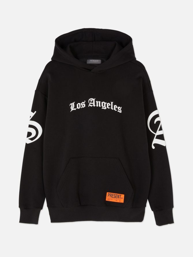 Gothic Los Angeles Print Hoodie - Image 5