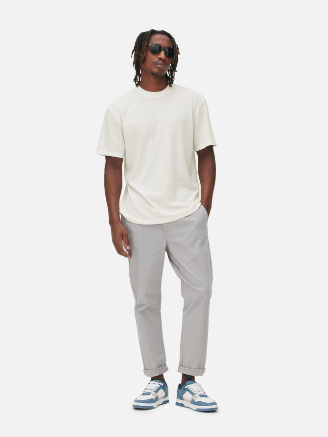 Ribbed Relaxed Fit T-Shirt