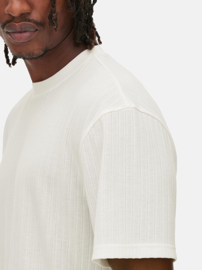 Ribbed Relaxed Fit T-Shirt - Image 3