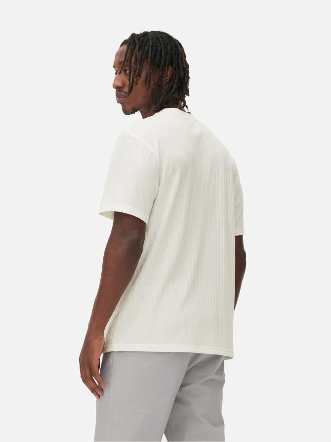 Ribbed Relaxed Fit T-Shirt - Image 4