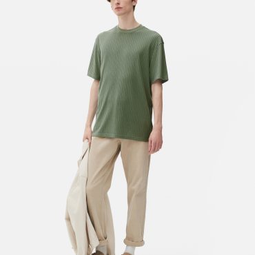 Ribbed Relaxed Fit T-Shirt