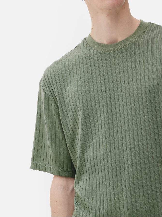 Ribbed Relaxed Fit T-Shirt - Image 3