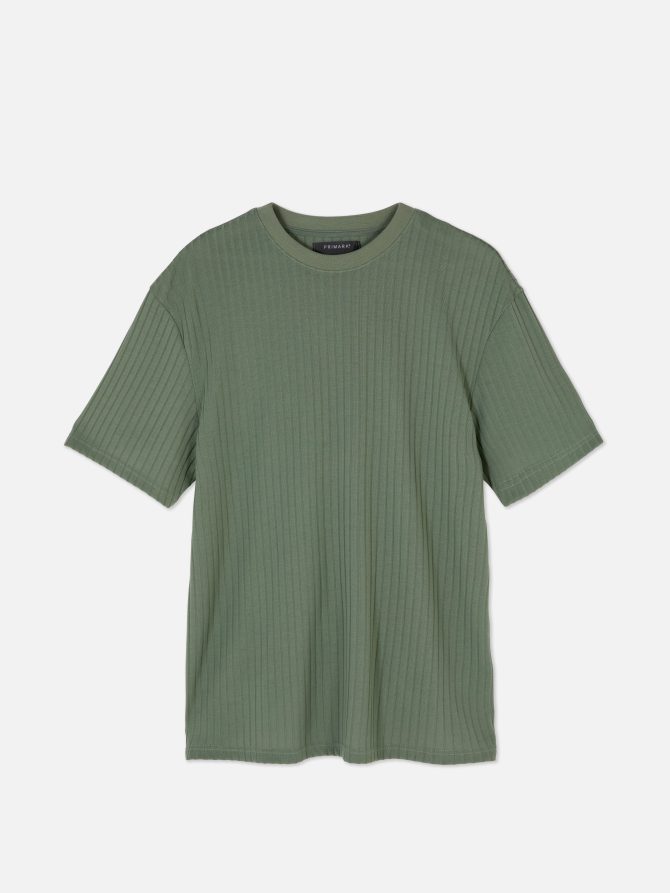 Ribbed Relaxed Fit T-Shirt - Image 5