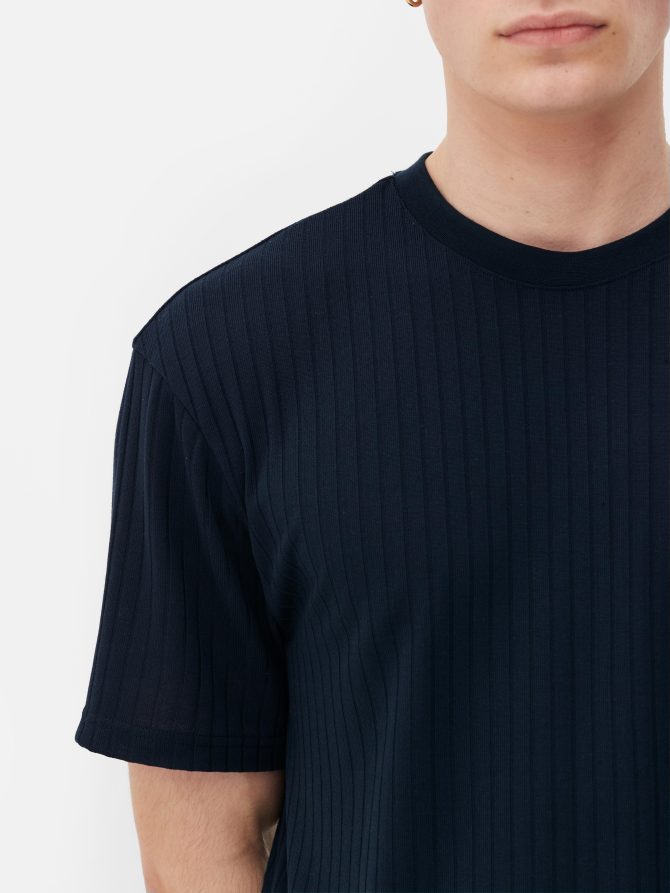 Ribbed Relaxed Fit T-Shirt - Image 3