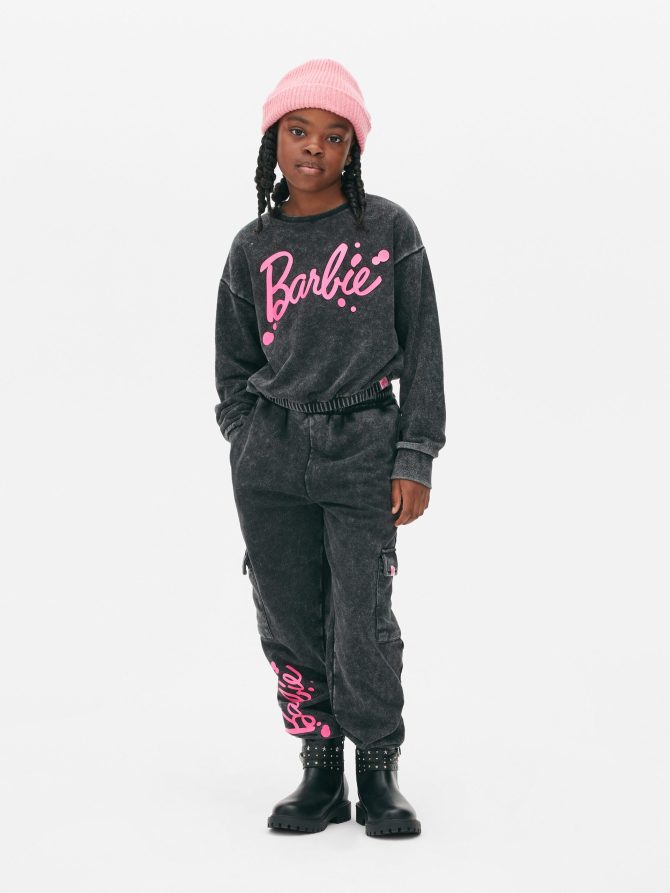 Kids' Barbie Acid Wash Sweatshirt
