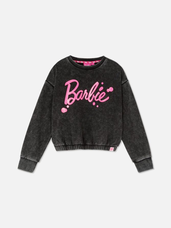 Kids' Barbie Acid Wash Sweatshirt - Image 3