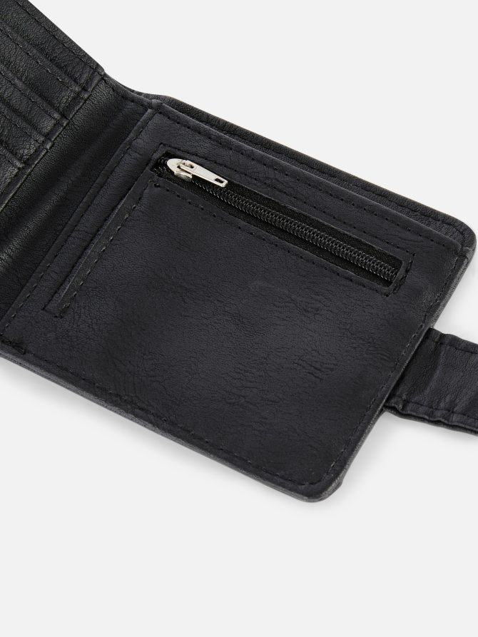 Faux Leather Clasp Wallet - Image 2